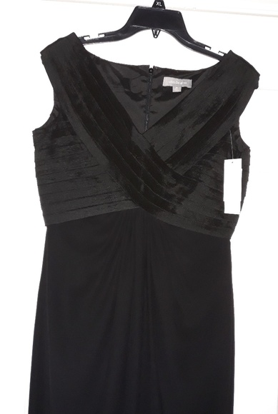 Adam Douglas Shoulder layer Black Dress size 10 - Picture 4 of 8